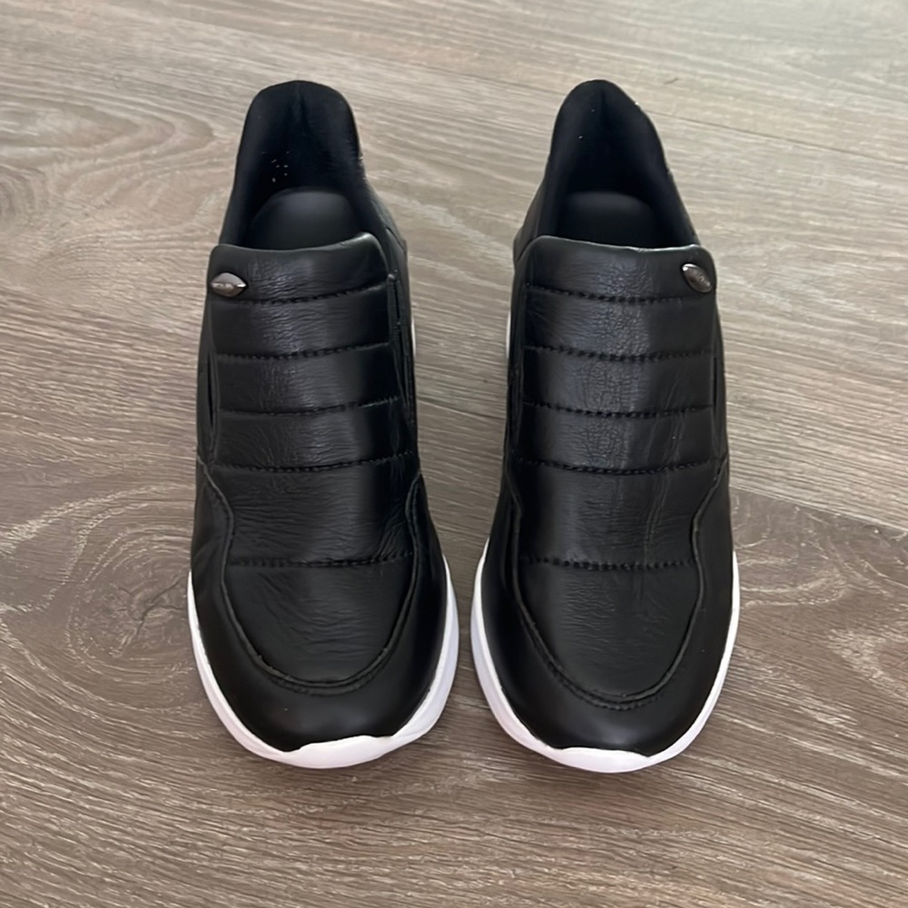 New LUZ DA LUA Sneakers Black Diamond Leather woman size 6 USA